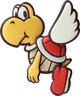 Artwork of a Koopa Paratroopa from Paper Mario: Sticker Star