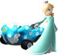 Rosalina and her blue Birthday Girl from Mario Kart 7