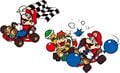 Artwork used for detail of Super Mario Kart on Mario Portal