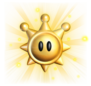 A Shine Sprite in Super Mario Sunshine.