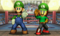 Win 3 Smash battles with Luigi.