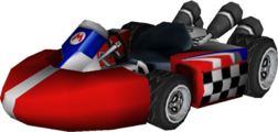 The model for Baby Mario's Standard Kart S from Mario Kart Wii