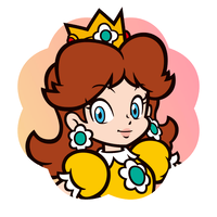 Sticker Daisy (happy) - Mario Party Superstars.png