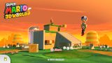 The title screen with Luigi Bros. unlocked