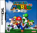 Early North American box art for Super Mario 64 DS