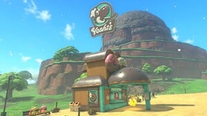 A Yoshi's location in Mario Kart World