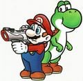 Artwork of Mario and Yoshi