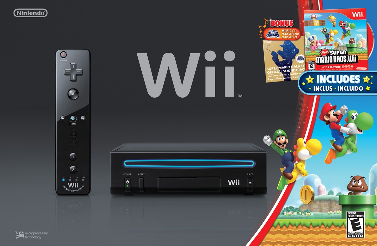 File:Black Wii NSMBW bundle.jpg - Super Mario Wiki, the Mario encyclopedia