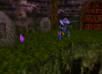 A set of purple Banana Coins in Creepy Castle.