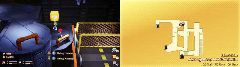 19th block in the Color-Full Sea Great Lighthouse Island from Mario & Luigi: Brothership