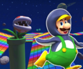 The course icon of the Reverse/Trick variant with Penguin Luigi