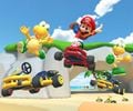 Mario and Koopa Troopas in the Pipe Frame
