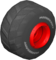 The Big_BlackRed tires from Mario Kart Tour