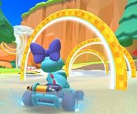 Thumbnail of the Peach Cup challenge from the Ocean Tour; a Ring Race challenge set on Wii Koopa Cape