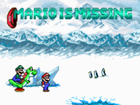 The PC title screen of Mario is Missing!