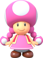 Artwork of Toadette in New Super Mario Bros. U Deluxe