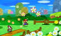 Mario in a beta W1-2, Bouquet Gardens.