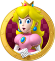 Princess Peach 3D icon.