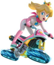 Artwork of Princess Peach in Mario Kart 8