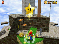 Mario at Whomp's Fortress