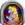 Assembled texture of Princess Peach's stained-glass portrait on Mushroom Castle from Super Mario 64.