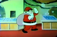 An error in "A Christmas Story": The ring on Bones's Santa hat is miscolored.