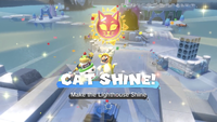 The "Make the Lighthouse Shine" Cat Shine in Slipskate Slope in Bowser's Fury