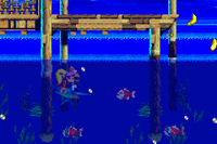 Stormy Seas DKC3 GBA riding Enguarde.png