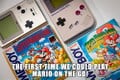 Image macro from the official NintendoAUNZ social media accounts, showing Super Mario games for the Game Boy