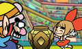 Lulu successfully retrieving the pot from Wario