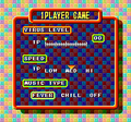 Menu screen