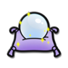 The icon for the Cluck-A-Pop prize "Blue Crystal Ball".