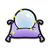 The icon for the Cluck-A-Pop prize "Blue Crystal Ball".