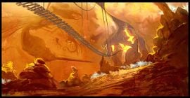 Concept artwork of Donkey Kong Country Returns showing a cave-like location.