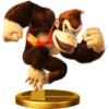 Donkey Kong trophy from Super Smash Bros. for Wii U