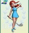 Artwork of Grace from Mario Golf: Advance Tour.