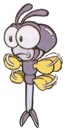 Artwork of a Kyotonbo, from Super Mario Land 2: 6 Golden Coins.