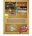 Baby Donkey Kong's official profile card from Mario Super Sluggers (back)