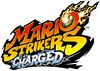 The logo for Mario Strikers Charged