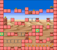 Level 8-6 map in the game Mario & Wario.