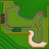 An aerial view of Mario Raceway.
