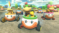 Bowser Jr. and the Koopalings in Koopa Clowns on SNES Donut Plains 3