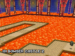 Screenshot of GBA Bowser Castle 2