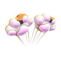The Calico Toe-Bean Balloons from Mario Kart Tour