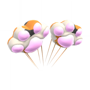 The Calico Toe-Bean Balloons from Mario Kart Tour