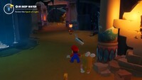 A roaming Goomba in Sunrise Temple on Beacon Beach
