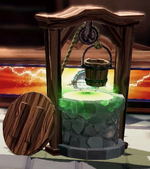 Spooky Mansion goal-line decoration