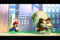 Mario continues to chase after Donkey Kong