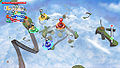 Mario, Sonic, Luigi and Tails competing in Dream Discus.