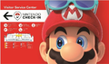 Banner for the Nintendo Check In at the Narita Airport